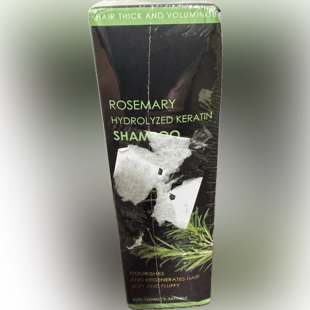Rosemary Hydrolyzed Keratin Shampoo - Black and Green